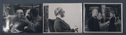 Borges en el rodaje de Hombre de la esquina rosada